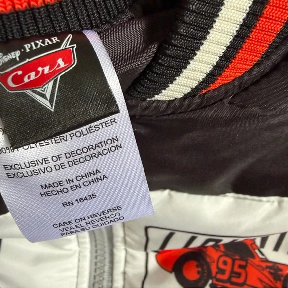 Disney Pixar Cars Lightning McQueen Racing Coat 4T NEW Jacket Winter LMQ RPM - Picture 4 of 10